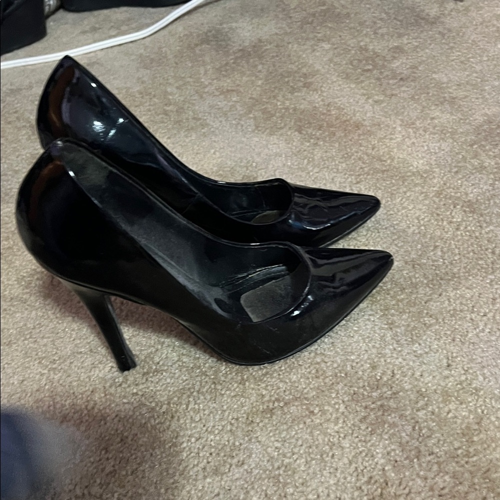Aldo Glossy Black Heels
